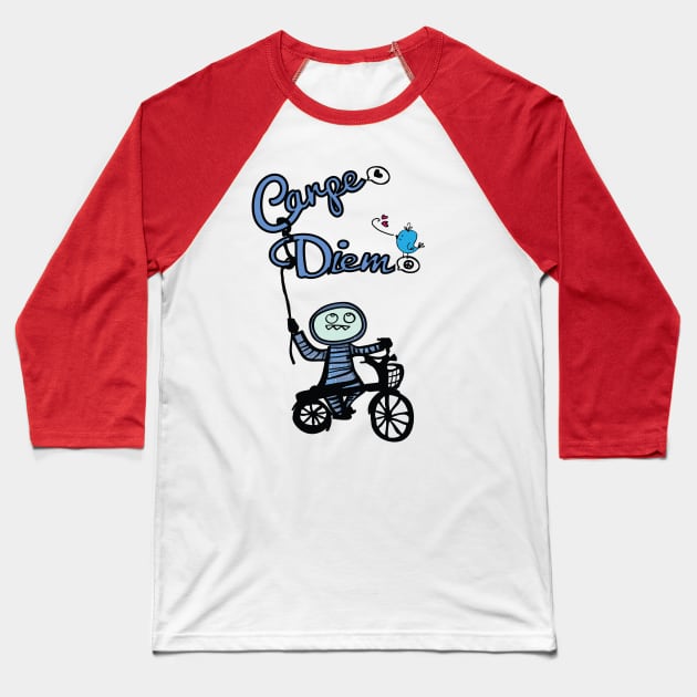 Carpe Diem Baseball T-Shirt by CindyS